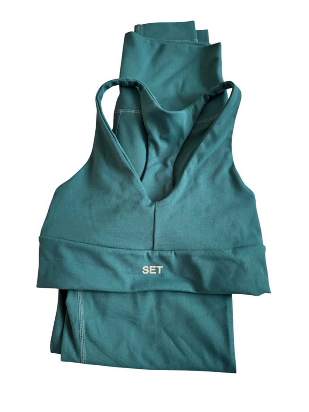 SET Active V-neck Sports Bra & Leggings Set